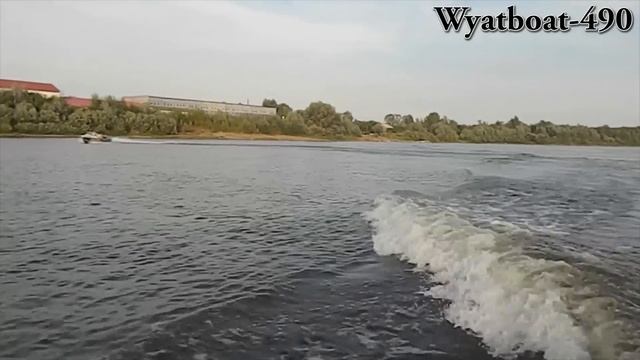 Алюминиевый катер (моторная лодка) Wyatboat 490 (Вятбот 490) с мотором SEA-PRO T40E смотреть онлайн