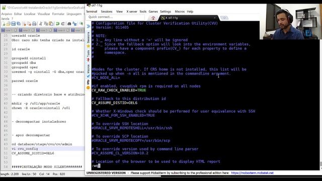 Instalando Oracle 11g no Oracle Linux 7.9 - Sem Interface Gráfica - Modo Silent смотреть онлайн