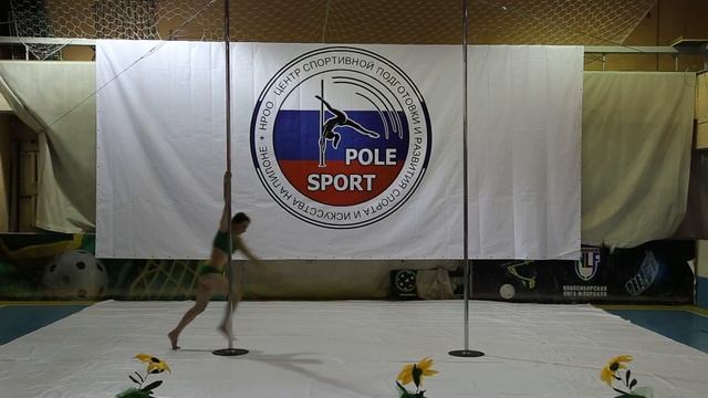 Рябыкина Анастасия - Pole art - Новосибирские областные соревнования по спорту на пилоне 2018 смотреть онлайн