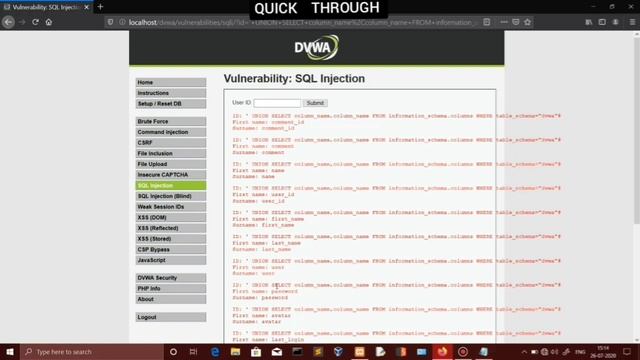 sql injection - dvwa sql injection in tamil | low | medium | high | Quick Through смотреть онлайн