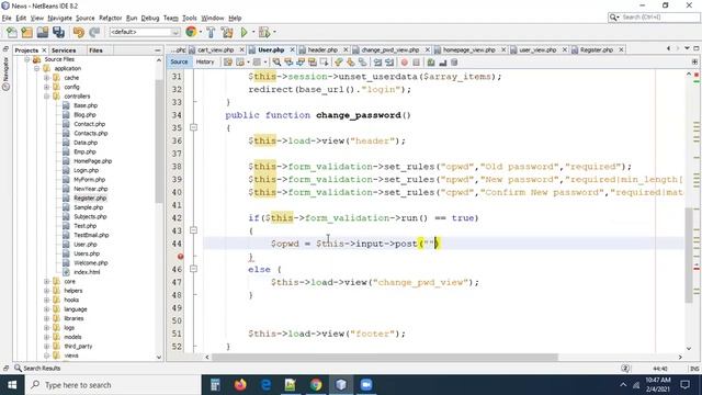 32 - Change password | CodeIgniter 3 Tutorial смотреть онлайн