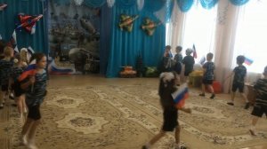 Перестроение старшей логопедической группы "Солнышко" к 23 февраля 2023г