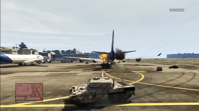 GTA 5 TERROR TANK VS POLICE смотреть онлайн