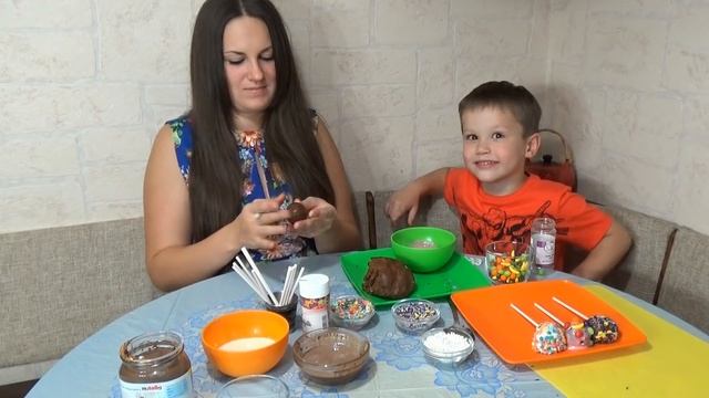 Шоколадные конфетки на палочке смотреть онлайн