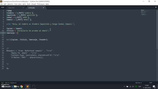 EMAIL PHP Enviar email con PHP en 5 minutos смотреть онлайн