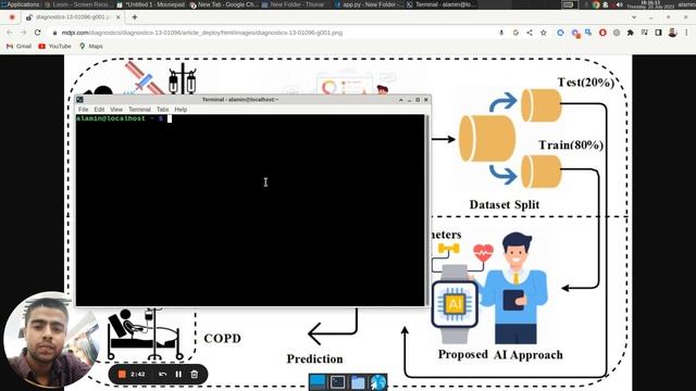 Testing Machine Learning Ai biotech model created using python flask api to detect Copd Diseases смотреть онлайн