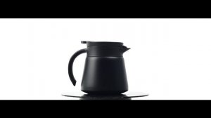 HARIO V60 Stainless Steel Insulated Coffee Server, 550 ML, Black
