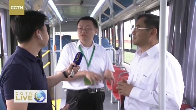 Live: Taking a real 5G bus 5G公交车长啥样？CGTN带你一探究竟 смотреть онлайн