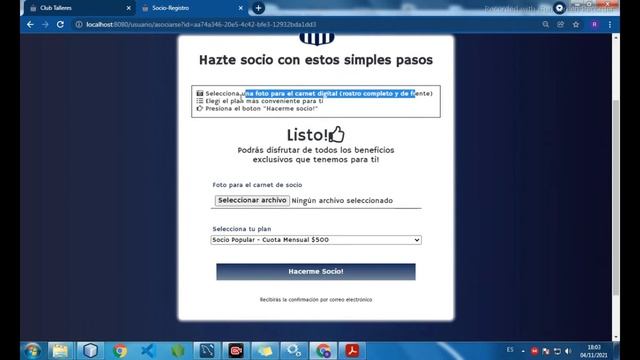 Proyecto Club Talleres - Java - Spring Boot - Thymeleaf смотреть онлайн