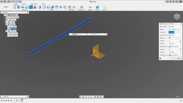Микроурок Fusion 360 Создаем пропорциональную решетку из прямоугольного профиля