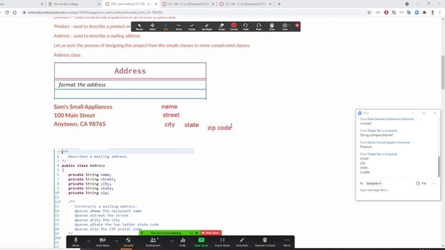 Java Object Oriented design model 3/6 Invoice project, Design Address class смотреть онлайн