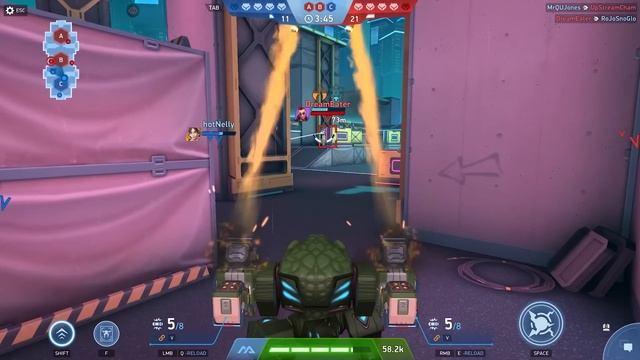 Mech Arena | Weapon Spotlight | Barrage: Nade Launcher смотреть онлайн