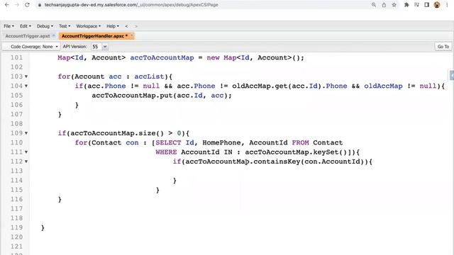 13 Trigger & Test Class Scenario | AfterUpdate | Use Map | Update related contacts on account updat смотреть онлайн