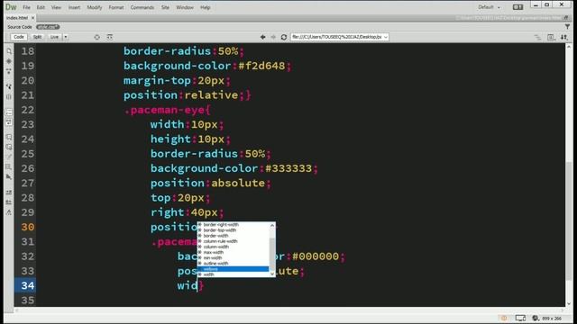 PAC-MAN In HTML & CSS | PAC-MAN Game Character Animation | HTML Tutorial | Going-To Internet смотреть онлайн