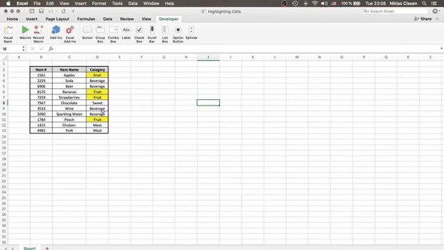Highlighting Cells Based On Value/Text - Excel VBA смотреть онлайн