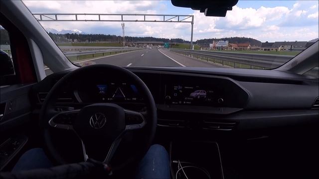 VW Caddy 5, MY2021 – removing pingpong effect with Lane Assist - odstranitev pingpong efekta смотреть онлайн