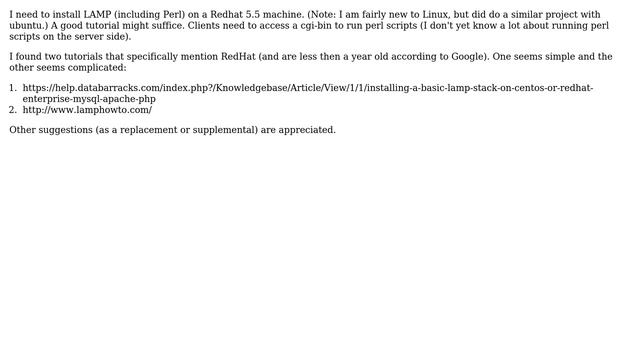 DevOps & SysAdmins: Install Lamp & Perl on Redhat 5.5 смотреть онлайн