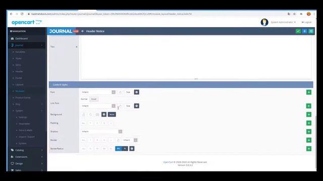 how to edit show or hide header notice in opencart journal theme смотреть онлайн
