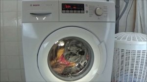 BOSCH WAB28220 washing machine, rapid wash cotton 30 degrees program test example movie #323