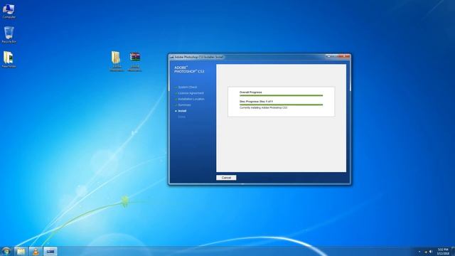 How to install || adobe photoshop cs3 || 2minutes video || смотреть онлайн