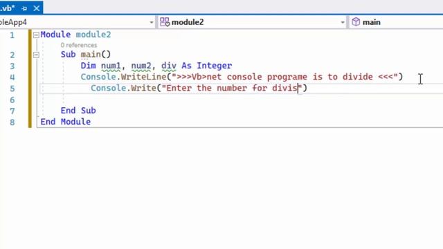 How to create console app to divide two integers in Visual Basic dot net @COMPUTEREXCELSOLUTION смотреть онлайн