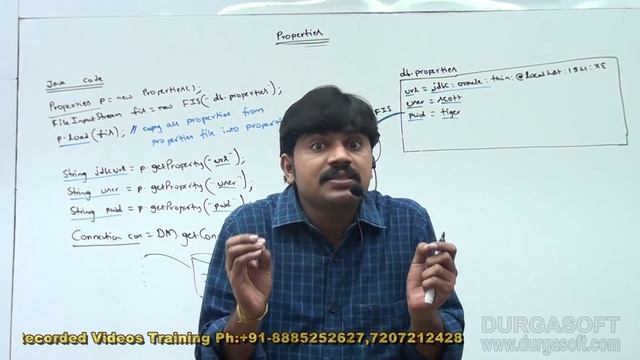 Adv Java||JDBC Session -129 || Program to Demonstrate use of Properties file смотреть онлайн