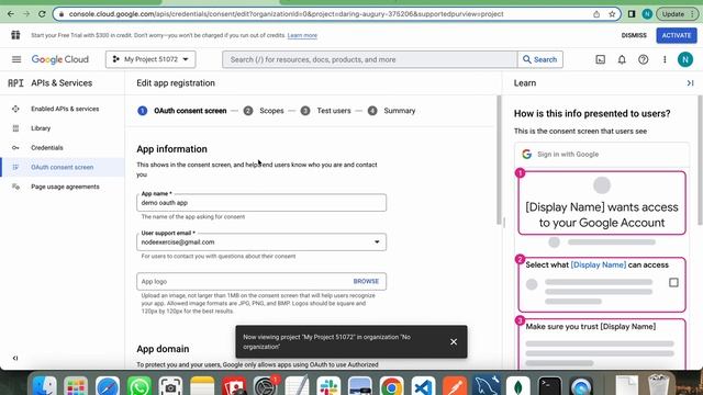How to create Google OAuth Credentials (Client ID and Secret) | SignIn with Google смотреть онлайн