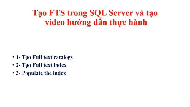 BTKN - IT209 - ĐỀ TÀI FULL-TEXT-SEARCH - HỆ QUẢN TRỊ CƠ SỞ DỮ LIỆU SQL SERVER 2020 смотреть онлайн