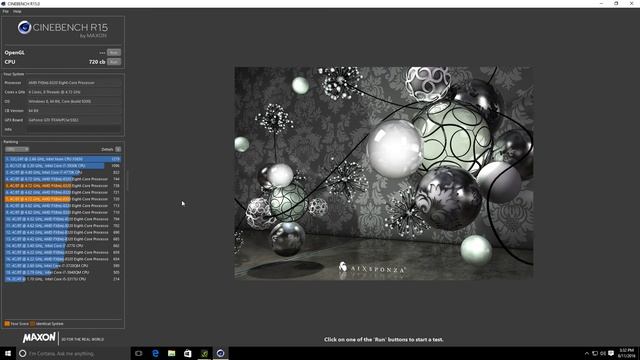 AMD 8320 FX @ 4.7 ghz CINEBENCH R15 score смотреть онлайн