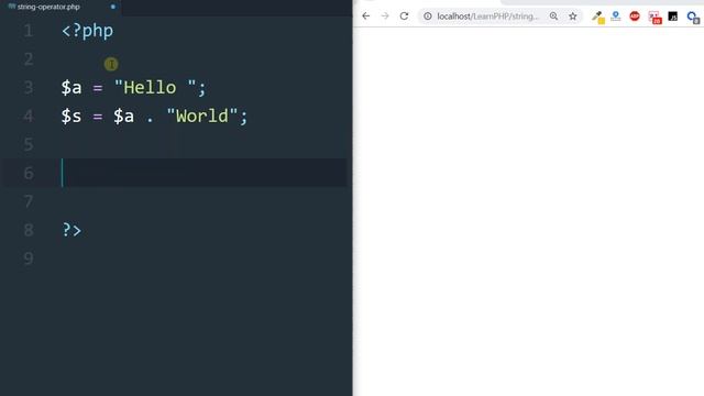 PHP String Operators Tutorial in Hindi / Urdu смотреть онлайн