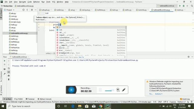 python tutorial for beginners !! Learn break & continue in python || break & continue смотреть онлайн