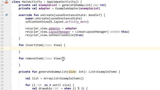 Insert Remove Items Simple RecyclerView in Kotlin 2020 with AndroidX Part 3.mp4 смотреть онлайн