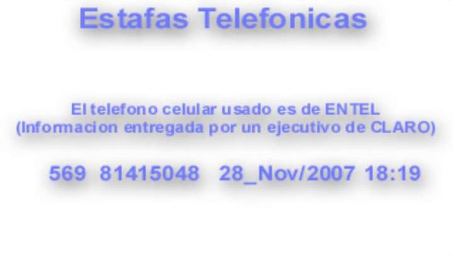 Estafas Telefonicas 1 28/11/2007 смотреть онлайн