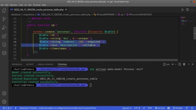1/3 Creación de una API usando LARAVEL смотреть онлайн