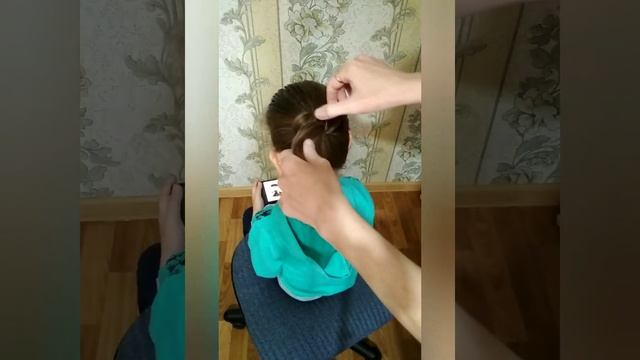 Прическа для девочки "Бантик" смотреть онлайн