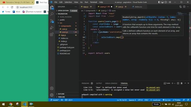 React Pagination Uygulaması #seviye2.5 смотреть онлайн
