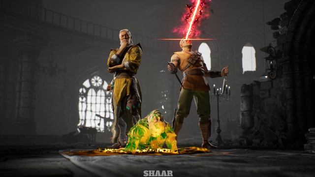 Old Shang Tsung Performing Intros, Victories and Fatalities смотреть онлайн