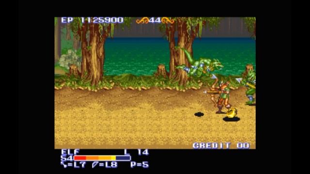 Super Nintendo (Snes) 16-bit The King of Dragons Stage 14 A Cave In The Woods