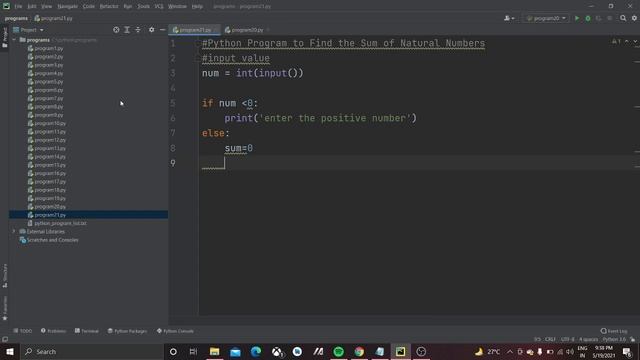 Sum of Natural Numbers ||python|| смотреть онлайн