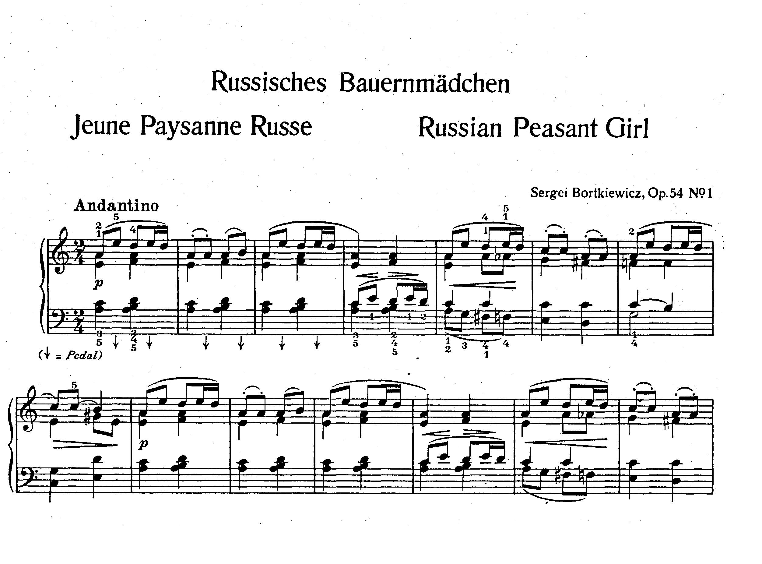 Борткевич С. "Марионетки", ор. 54, №№ 1 - 9 смотреть онлайн