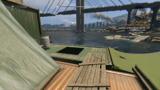 Человек в противогазе, и секция подводного плавания в соло прохождении [Hard] Dying Light (#12) смотреть онлайн
