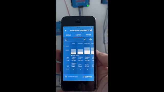 Solar System, Off-grid. Victron Energy Smart Solar MPPT 150/35, Invertor Victron Phoenix 24/500.