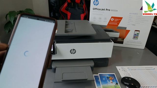 How to Connect HP Officejet 8022e to WIFI - Direct смотреть онлайн