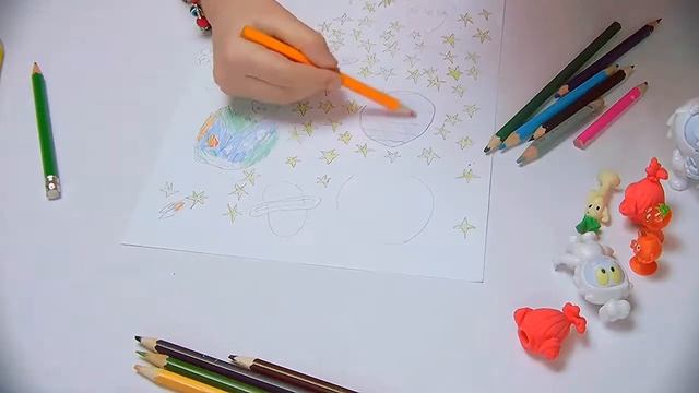 Рисую космос. Galaxy. Космонавты. смотреть онлайн
