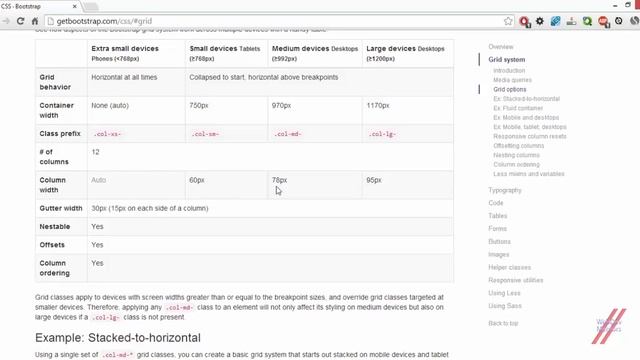 Grid System In Bootstrap - Learning Bootstrap смотреть онлайн