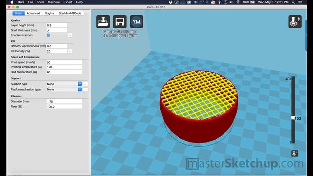 3D printing a Vase with SketchUp and Cura смотреть онлайн