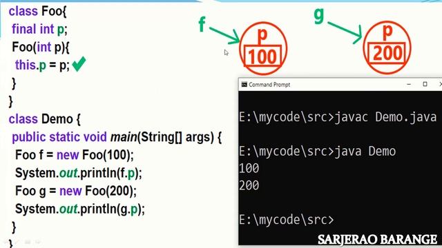 final variable in java : final local vs final instance ( non static ) vs final static variables. смотреть онлайн