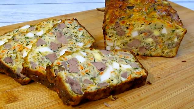 Запеканка с куриной печенью. Для утренних бутербродов шикарно. смотреть онлайн