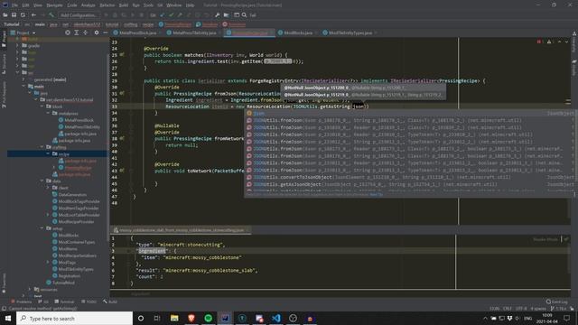 Minecraft Forge Modding 1.16.x - pt. 06 - Metal Pressing Recipes (Serializer and Type) смотреть онлайн