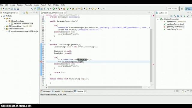 JAVA JDBC Tutorial 4- Modification of java code for retrieving data from database смотреть онлайн